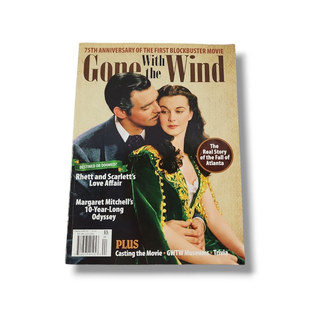 Gone‎ With The Wind 75th Anniversary Magazine Movie Hx Historic Background 2014
